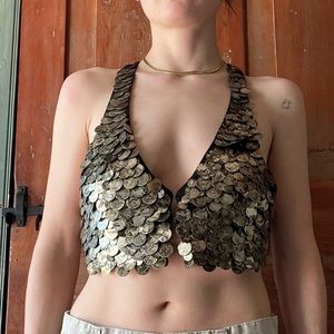 Slinky Paillettes Bershka vest